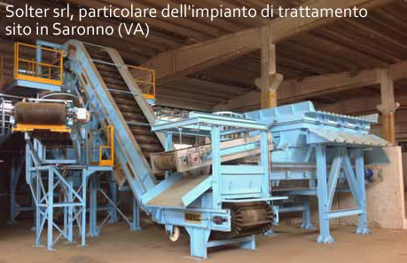 Solter srl, particolare dell'impianto di trattamento